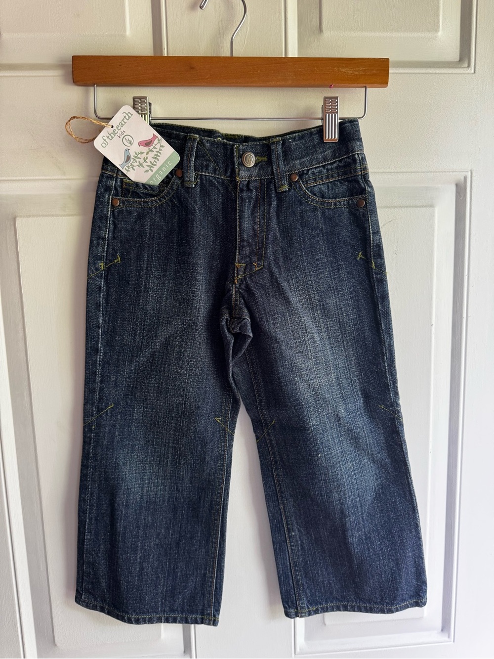 Of The Earth Organic Cotton Dark Wash Denim Jeans - 5 T - NWT 👖
